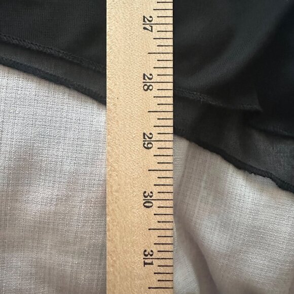 Susan Lawrence Womens Black & Gold Asymmetric Tunic Top M Boho Holiday Cocktail - Picture 7 of 7